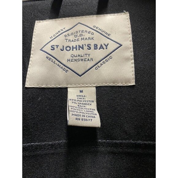 St. John's Bay Zippered Front Jacket Men's Size Medium Gray - Picture 4 of 5
